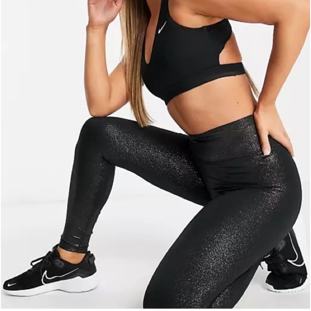 Nike - Sparkle Leggings High Waist 7/8 Length - Size XS